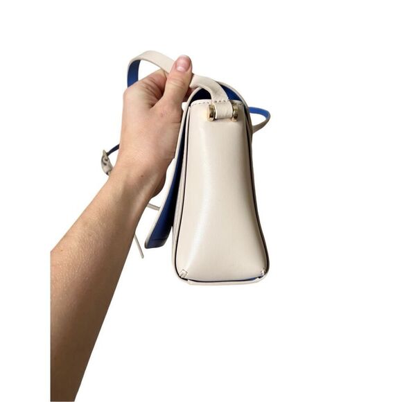 Kate Spade New York Cream Leather Flap Closure Small Crossbody Bag - Picture 11 of 13